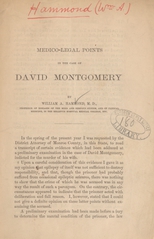 Medico-legal points in the case of David Montgomery