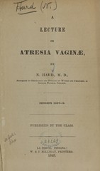 A lecture on atresia vaginae