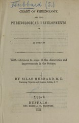 Chart of phrenology, and the phrenological developments of -- as given by --: with references to some of the discoveries and improvements in the science