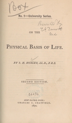 On the physical basis of life