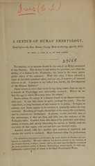 A sketch of human embryology: read before the New Haven County Medical Society, April 8, 1958