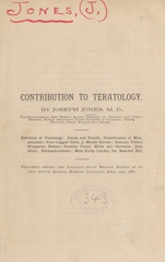 Contribution to teratology