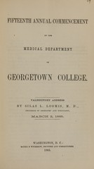 Fifteenth annual commencement of the Medical Department of Georgetown College: valedictory address