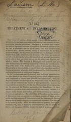 Remarks on the treatment of inflammation, with special reference to pneumonia