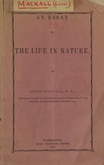 An essay on the life in nature