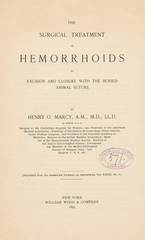 The surgical treatment of hemorrhoids by excision and closure with the buried animal suture