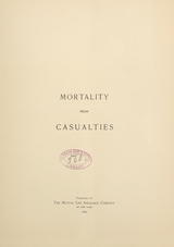 Mortality from casualties