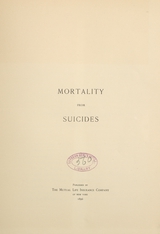 Mortality from suicides