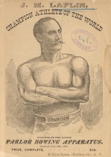 J.M. Laflin, champion athlete of the world: inventor of the patent parlor rowing apparatus