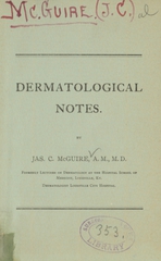 Dermatological notes