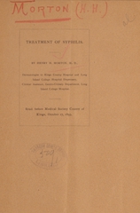 Treatment of syphilis