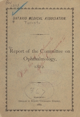 Report of the Committee on Ophthalmology, 1882