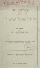 Civilization not the cause of tooth decay: an essay