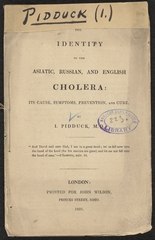 The identity of the Asiatic, Russian, and English cholera: its cause, symptoms, prevention, and cure