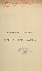 Gonorrhoeal diseases of the uterine appendages