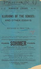 Illusions of the senses, and other essays