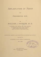 Implantation of teeth and pericemental life