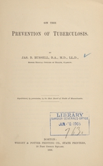 On the prevention of tuberculosis