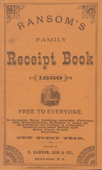 Ransom's family receipt book, 1889