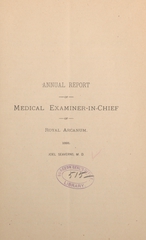 Annual report of medical examiner-in-chief of Royal Arcanum, 1891