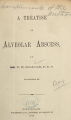 A treatise on alveolar abscess