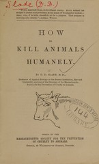 How to kill animals humanely