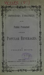 Impostors unmasked, and the public protected in the use of popular beverages