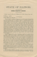 Decision rendered by Hon. E.S. Williams, at the October term of court, 1878