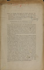 Notices of certain new species of North American Salmonidae: chiefly in the collection of the N.W. Boundary Commission, in charge of Archibald Campbell, Esq., Commissioner of the United States, by Doctor C.B.R. Kennerly, naturalist to the commission : read before the New York Lyceum of Natural History, June, 1861