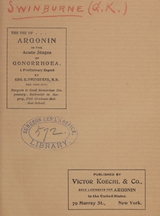 The use of argonin in the acute stages of gonorrhoea: a preliminary report