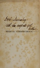 An essay on medical jurisprudence