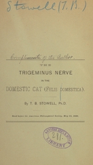 The trigeminus nerve in the domestic cat (Felis domestica)