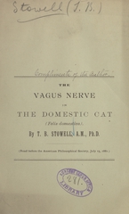 The vagus nerve in the domestic cat (Felis domestica)