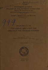 Desirability of vocational education and direction for disabled soldiers