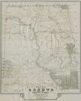 Rice's Sectional map of Dakota Territory: fifteen miles to one inch