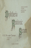 Diphtheria antitoxic serum: announcement, history, application, reports