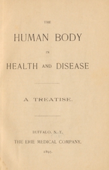The human body in health and disease: a treatise
