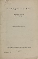 Social hygiene and the war. II, Woman's part in social hygiene
