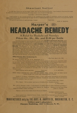 Harper's headache remedy: a relief for headache and neuralgia