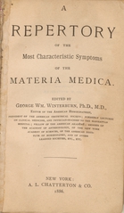 A repertory of the most characteristic symptoms of the materia medica