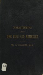 Characteristic indications for one hundred remedies: for the use of students of materia medica and therapeutics