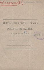 Remarks upon clinical phases of poisoning by alcohol