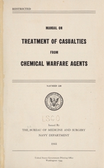 Manual on treatment of casualties from chemical warfare agents