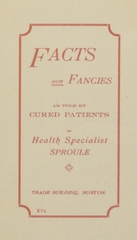 Facts, not fancies, as told by cured patients of health specialist Sproule