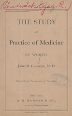The study and practice of medicine by women