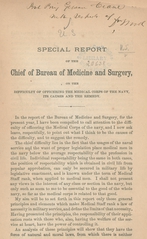Special report of the chief of Bureau of Medicine and Surgery, on the difficulty of officering the Medical Corps of the Navy, its causes and the remedy