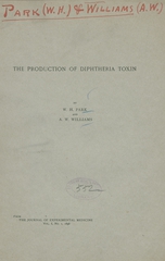 The production of diphtheria toxin