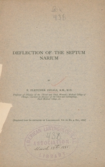 Deflection of the septum narium
