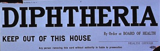 Diphtheria: Keep Out Of This House