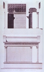 Élévation et Coupe Latérale du Temple d'Esculape, A Spalatro